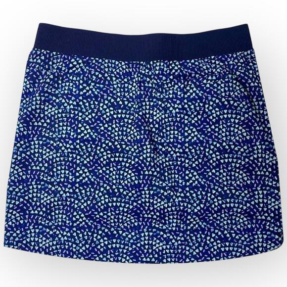NWT Cypress Club Skort Small Blue Depths Print Pull-On Waistband W103 - Picture 2 of 5